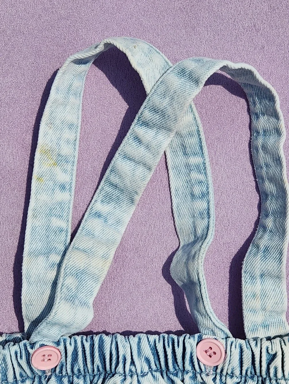 Vintage y2k Baby Girl 0-3m Denim Bloomer Skort Bundle of 2 Hopscotch Old Navy